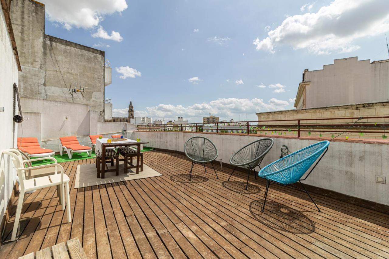 Top Atico Plaza Del Arenal - Gran Terraza - Vistas - Solarium Jerez de la Frontera Exteriör bild